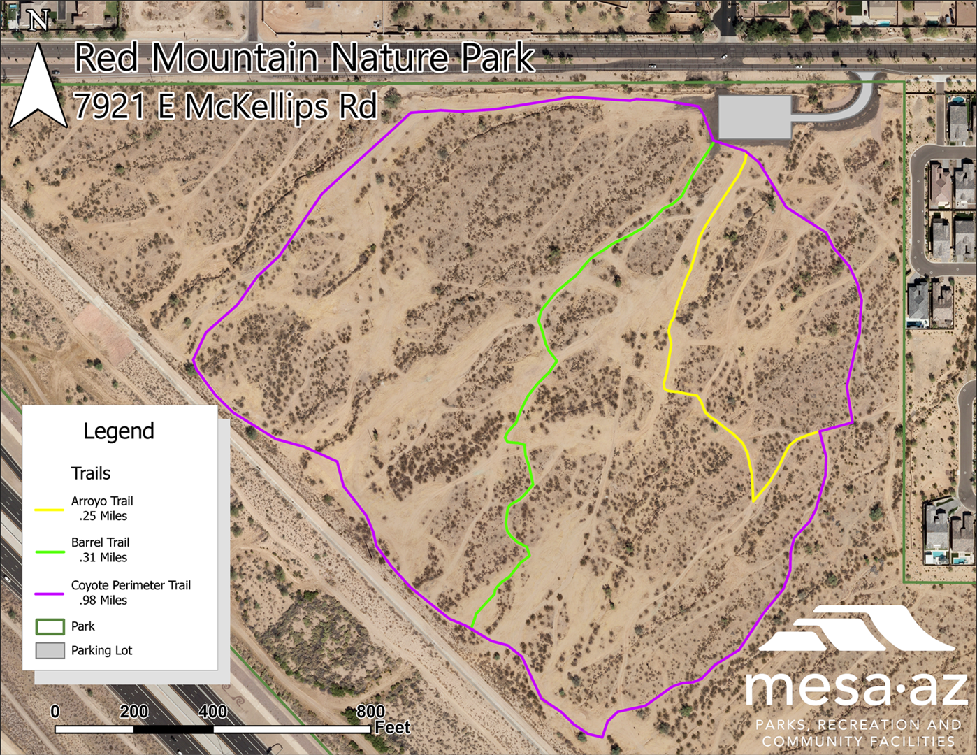Mckellips Trail map