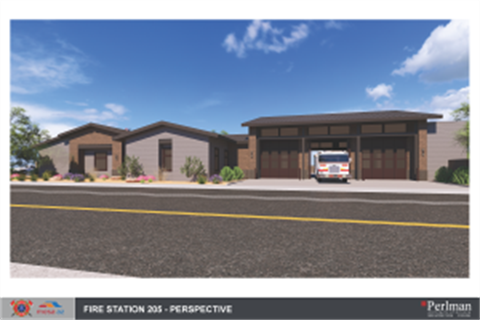 Fire Station 205 Concept Rendering